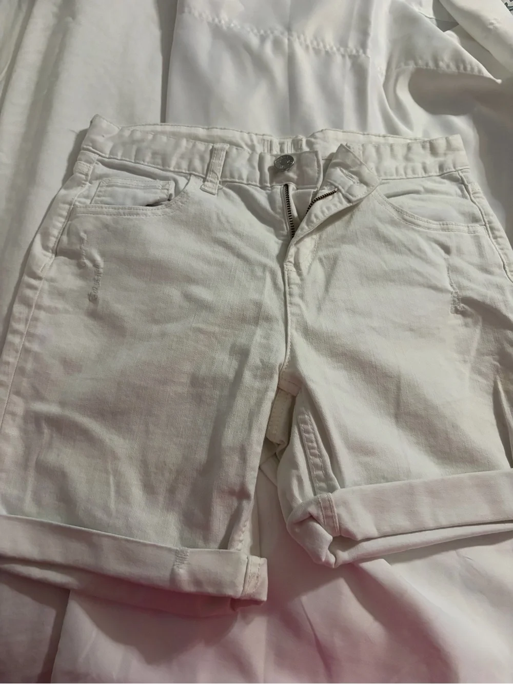 Jag Jeans White Roll-Cuff Women's Shorts